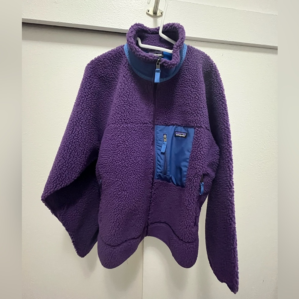 Patagonia Women’s Classic Retro-X Purple & Blue Fleece Jacket